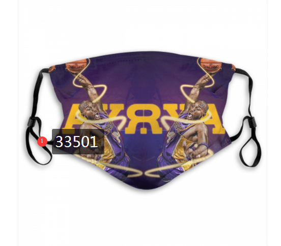 2021 NBA Los Angeles Lakers #24 kobe bryant 33501 Dust mask with filter->nba dust mask->Sports Accessory